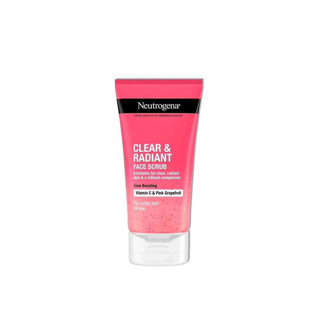 Neutrogena Clear & Radiant Face Scrub 150ml Pink Grapefruit Exfoliating Face Wash