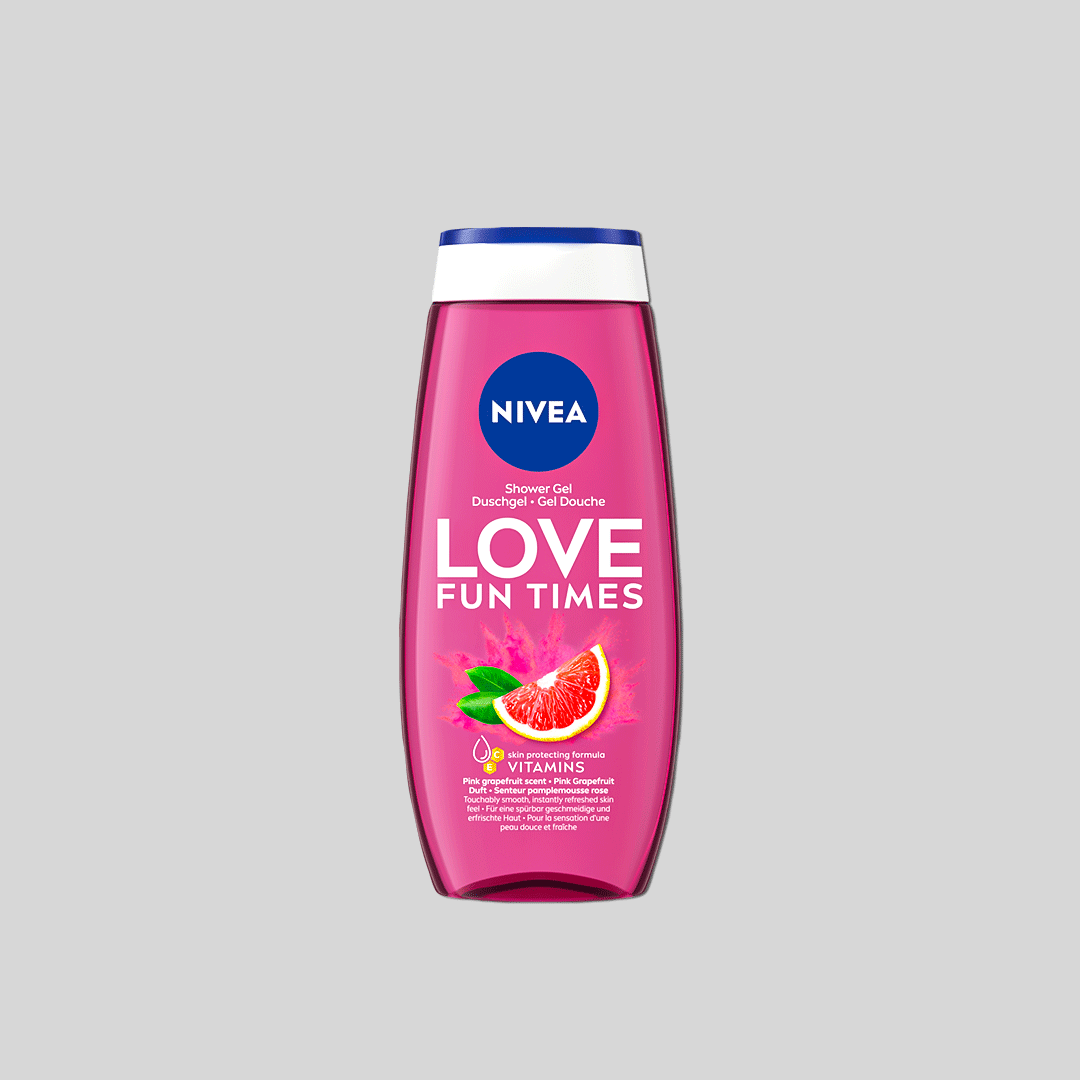 NIVEA Love Fun Times Shower Gel Pink Grapefruit 250ml