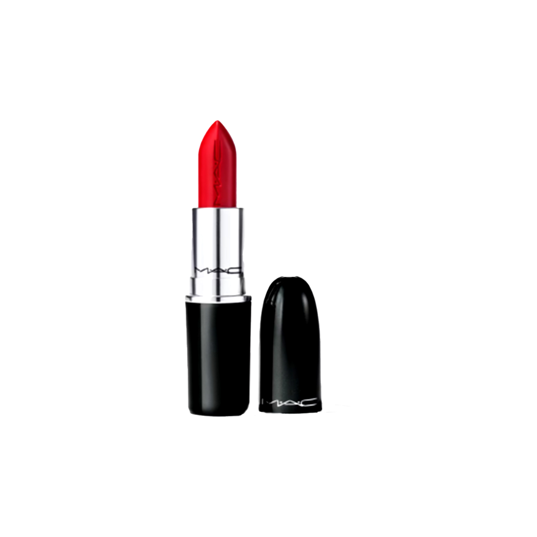 MAC Cosmetics Lustreglass Sheer-Shine Lipstick – 502 Cockney (Red Pink)