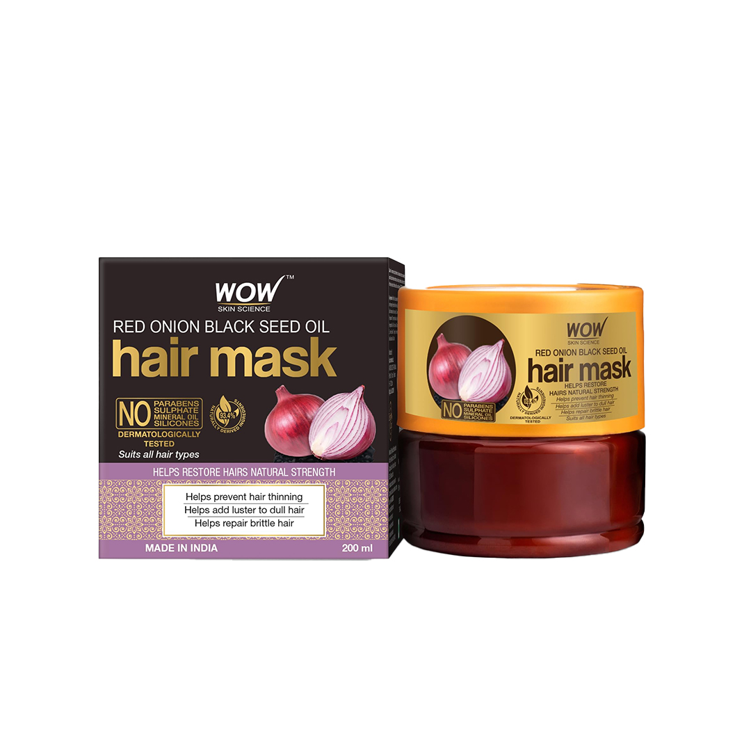 WOW Skin Science Red Onion Black Seed Oil Hair Mask (200ml)